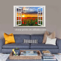 3D Window View Wall Decor Forest Canvas Art/Birch Tree Canvas Print Wholesale/Winter Landscape Home Decoration Wall Art